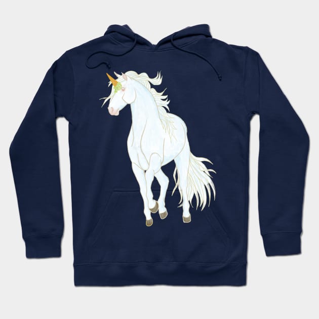 Unicorn Horse Ice Cream Masquerade Hoodie by BlackBunnyDesignStudio